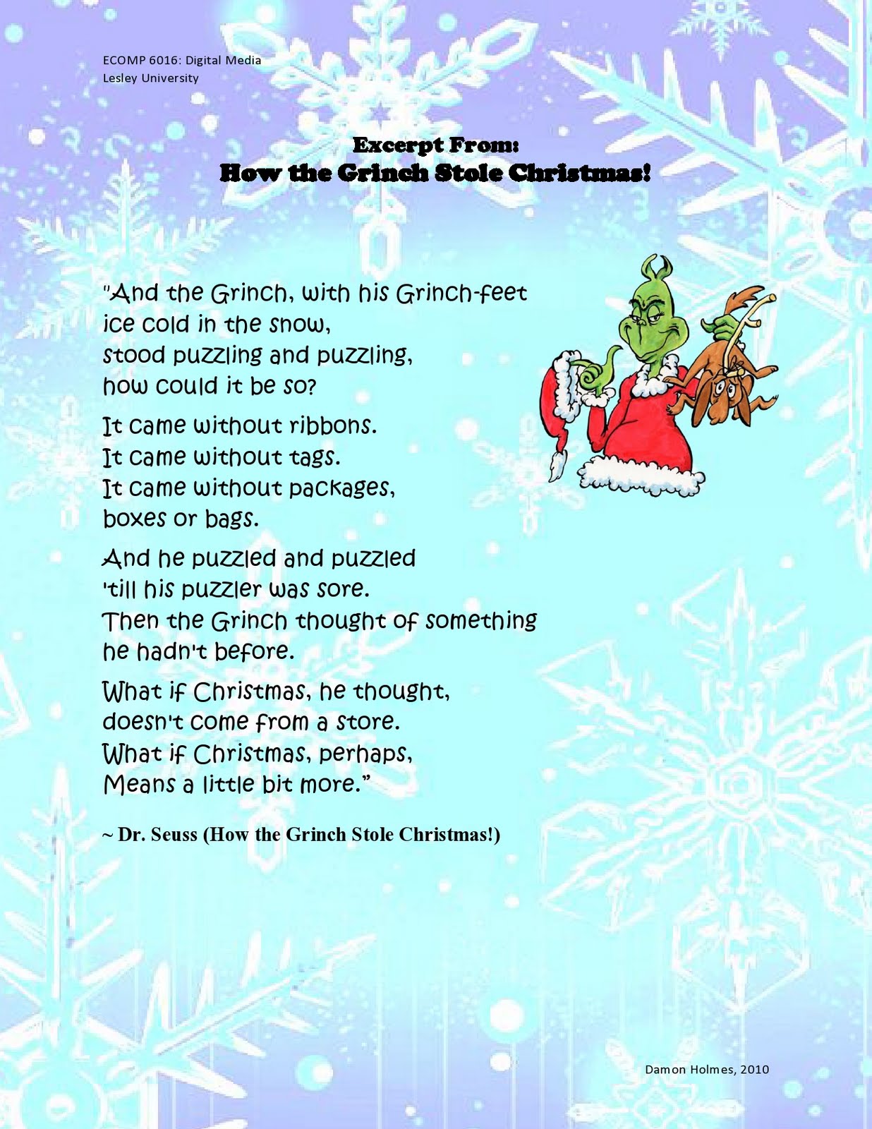 How the Grinch Stole Christmas Quotes. QuotesGram